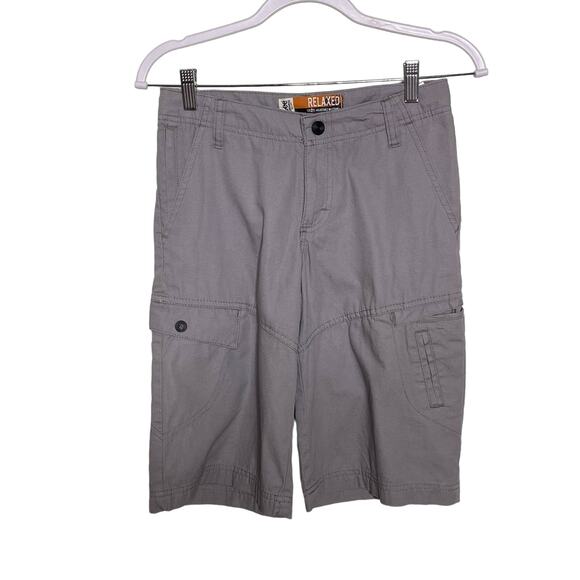 Lee Dungarees Boys Cargo Shorts Mid-Waist Relaxed Fit  Multiple Pockets Gray 14 - Picture 1 of 10